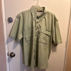 Men's Green Short Sleeve Shirt